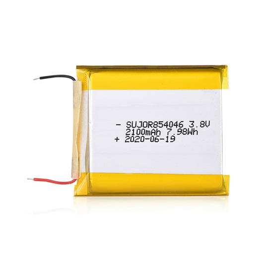 锂聚合物电池3.8V 854046 2100mAh